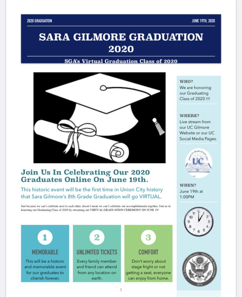 Virtual Graduation Flyer