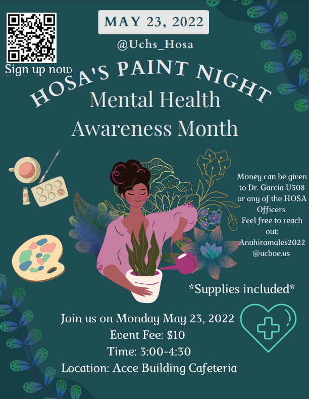 HOSA's Paint Night on Monday May 23rd